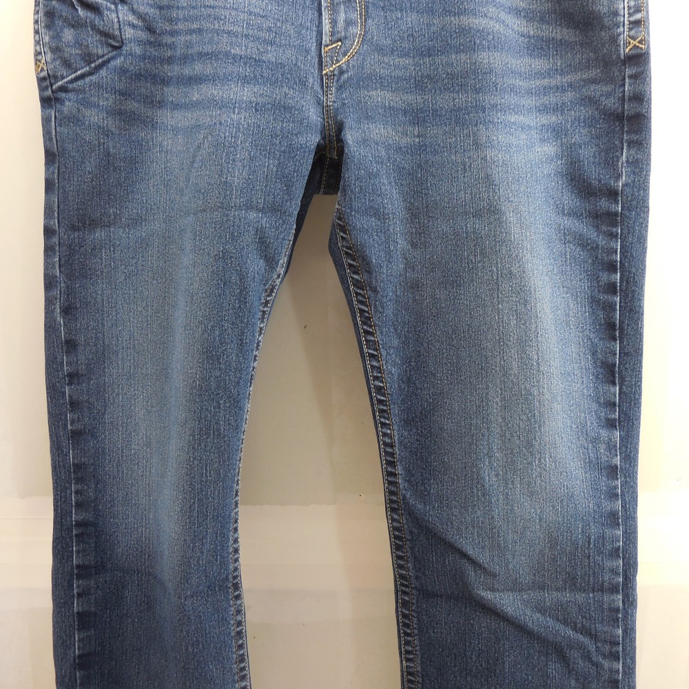 Ariat M4 Rebar Relaxed Boot Cut Jeans Mens 42x32 DuraStretch Blue Denim Workwear - Picture 8 of 13